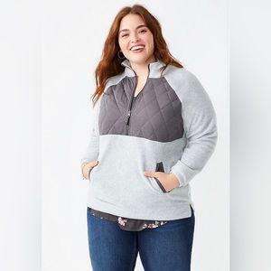 Maurices gray fleece pullover